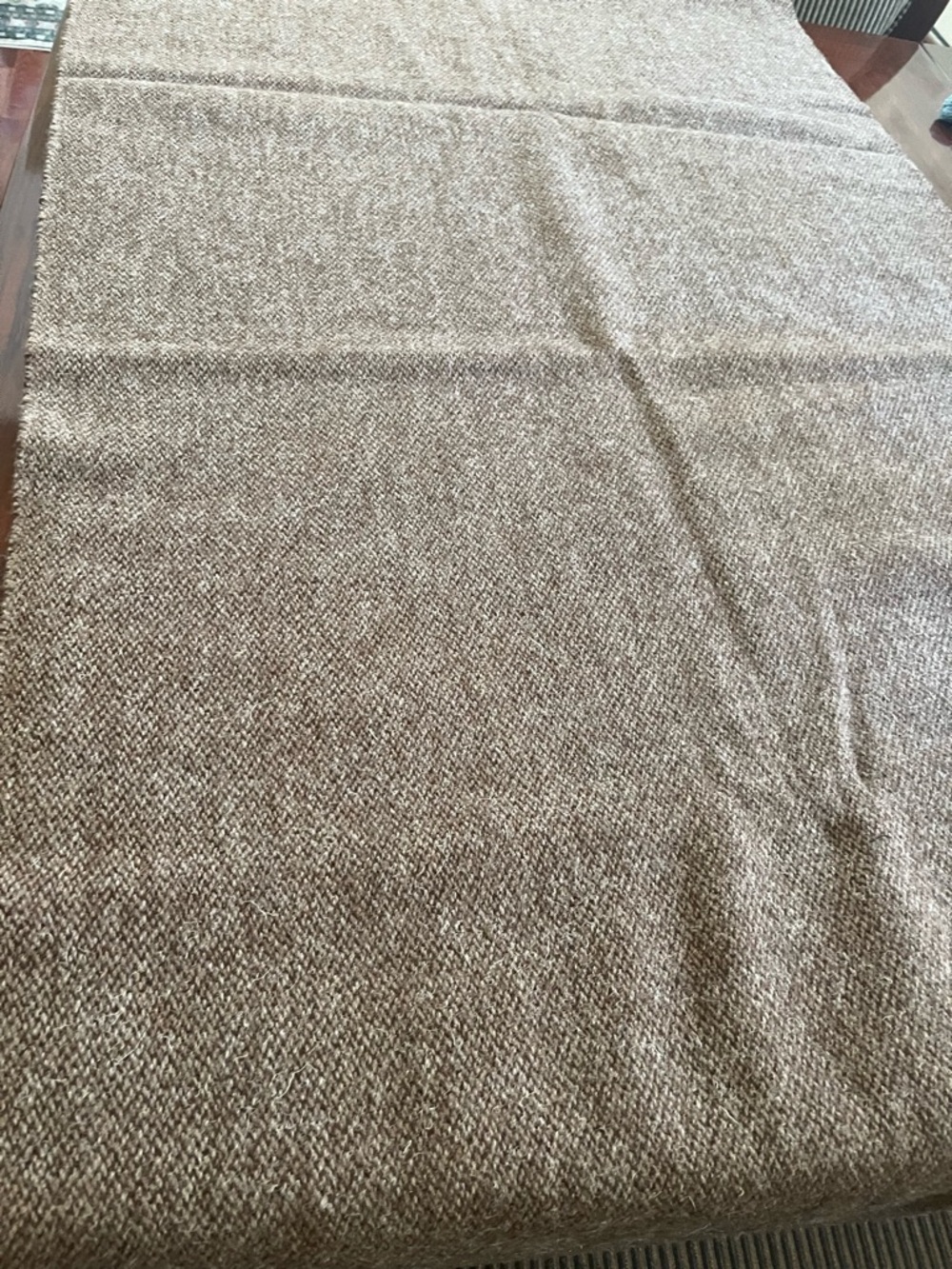 Designer Heavy Duty Textured Harris Tweed fabric- Neutral Taupe